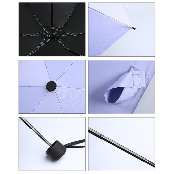 Manual Five-Fold Compact Sunscreen Shade Pocket Umbrella