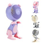 Cartoon Puppy Handheld USB Charging Fan