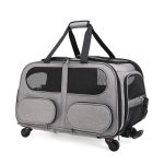 Oxford Pet Trolley Case Mesh Bag