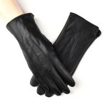 Winter Genuine Leather Lambskin Gloves for ladies