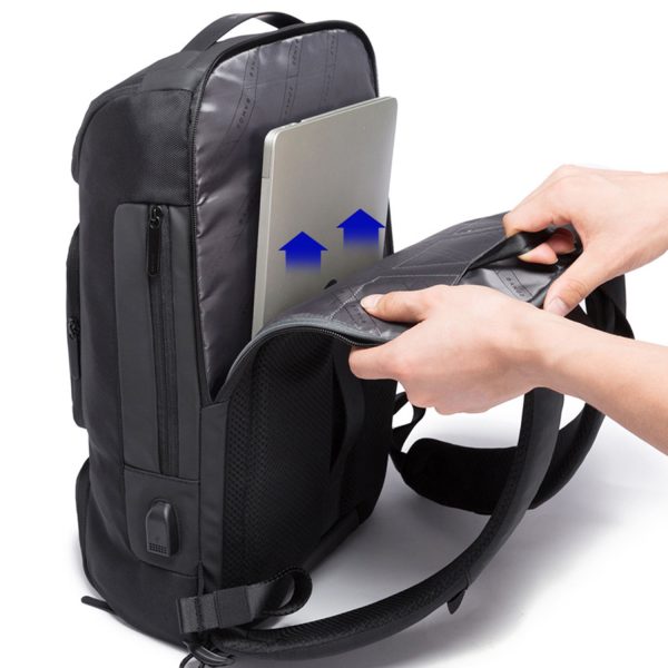 Oxford anti-theft backpack with usb charging port