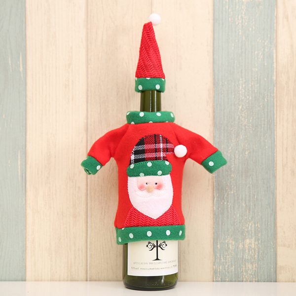 Christmas wine bottle cover