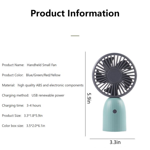 Portable USB charging handheld small fan