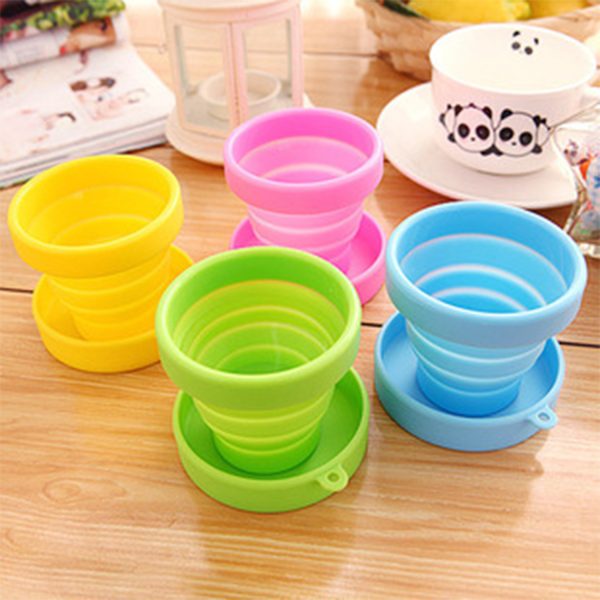 5oz Silicone Folding Retractable Mug