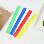 4 pieces of colored long rulers for office students