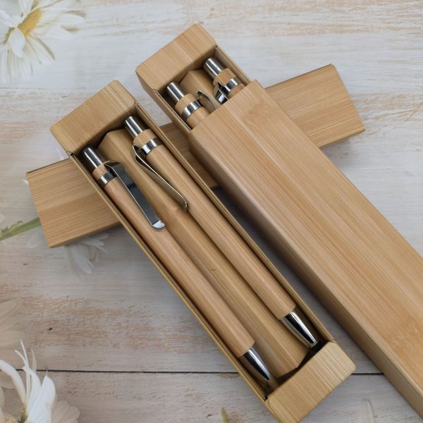 Bamboo Ballpoint pen set (2pcs)