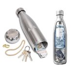 Stainless Steel Water Bottle With Private Money Box