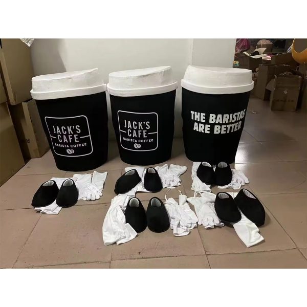 Customized Coffee Drink Mascot Costume Set