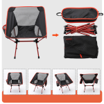 Folding Portable Mesh Moon Saucer Camping Chair