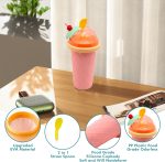 12.5Oz Smoothie Cups With Lids And Straws