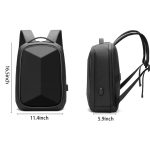 Oxford hard-shell laptop backpack with usb charging port