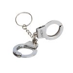 2 Pcs Mini Handcuffs Metal Keychain