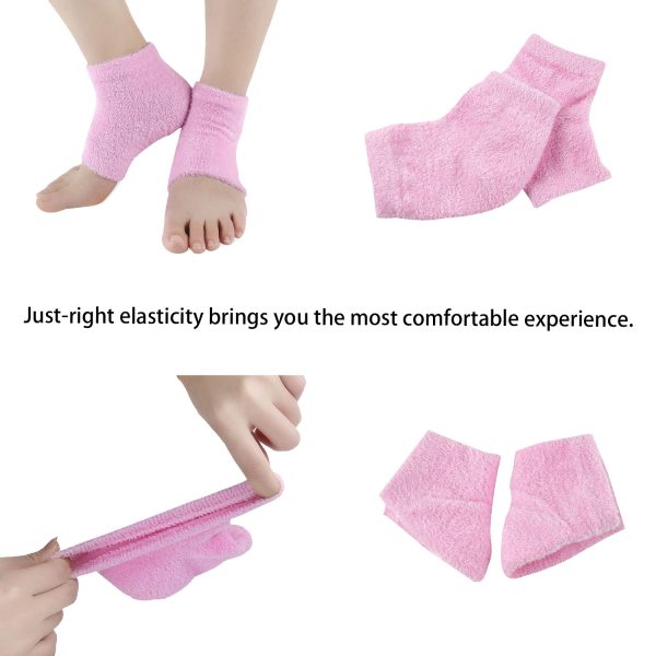 Comfortable Soft Moisturizing Fuzzy Sleep Gel Heel Sock