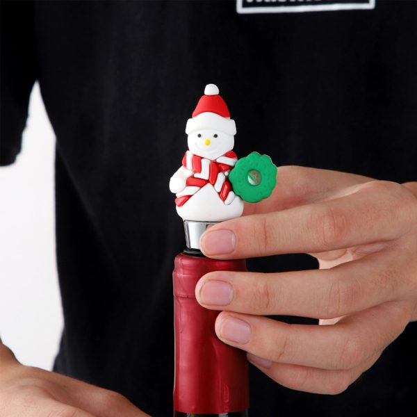 Santa Claus PVC Wine Stopper