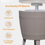 37L Adjustable Ice Bucket Bar Table