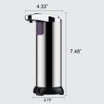 Stainless steel infrared sensor soap dispenser