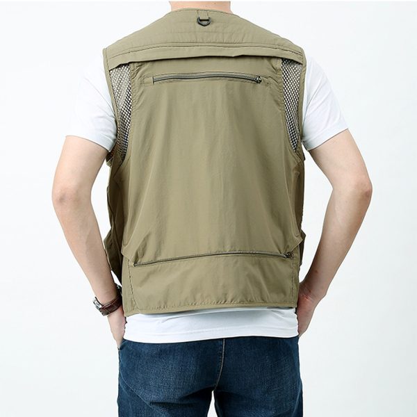 Men's casual outdoor detachable mesh quick-drying vest