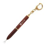 Portable wooden brass metal ballpoint pen