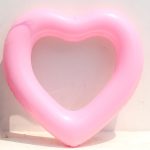 Thickened PVC adult heart-shaped inflatable swimming ring