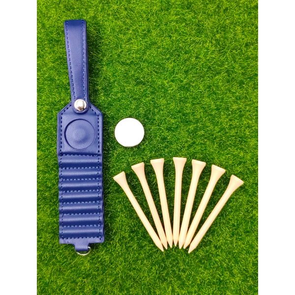 Golf Ball Spike Organizer Leather Case 7's