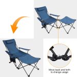 Foldable Camping Chair W/ Footrest