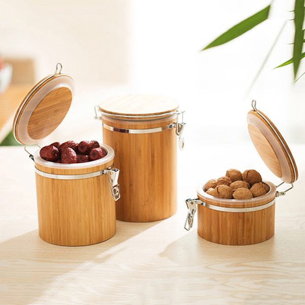 Household Bamboo Sealed Storage Jar