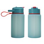 1000ML drop-proof portable silicone folding water bottle