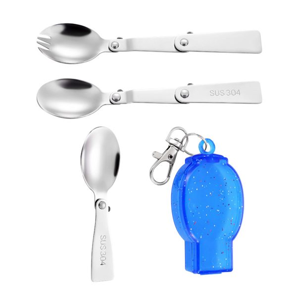 Stainless Steel Foldable Spoon W/ Portable Box