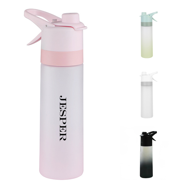 22 Oz.Plastic Reusable Portable Gradient Gallon Water Bottle