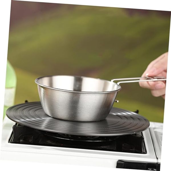 Stainless Steel Camping Bowl w/ Foldable Handle