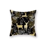 Gold-printed Christmas Pillow