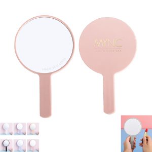 Hand-Held Vanity Mirror Hd Small Round Mirror With Handle