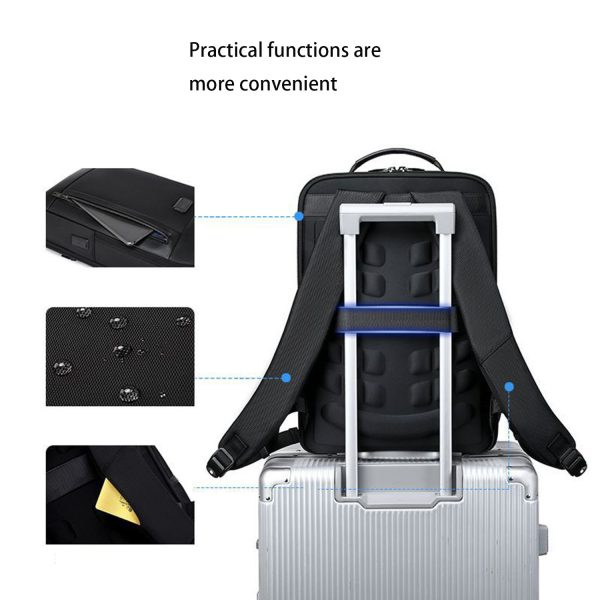 Oxford outdoor travel school backpack with usb charging port