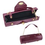 Portable Women's Leather Wine Carrier