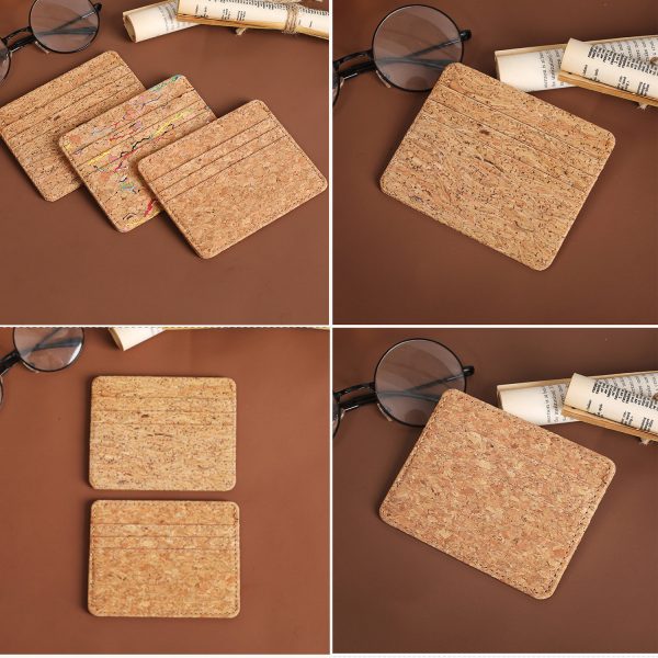 Eco-Friendly Cork Wallet Safety Card Sleeve