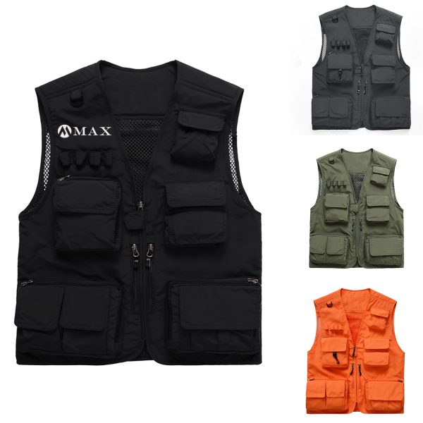 Men's casual outdoor detachable mesh quick-drying vest