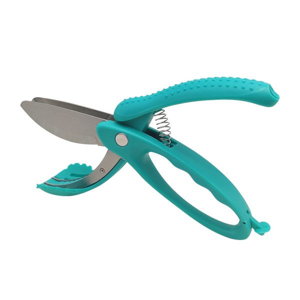 Multifunctional stainless steel salad scissors