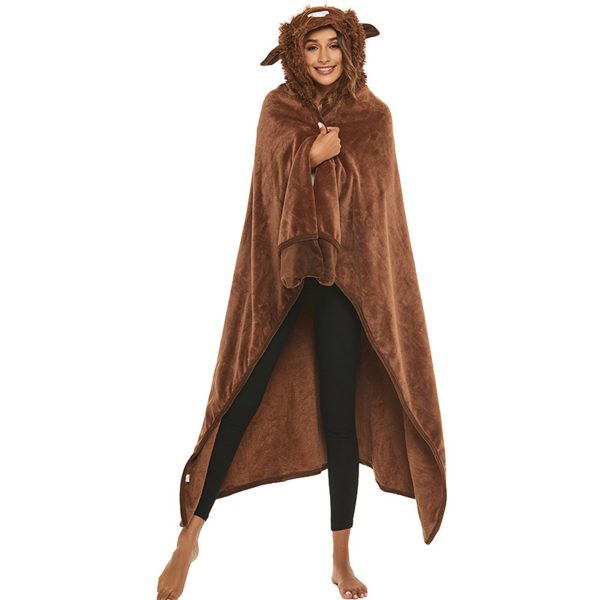 Animal Blanket Hooded Poncho