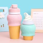 Kid's foldable silicone water bottle