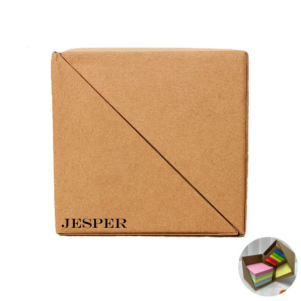 Desk Square Sticky Memo Note Cube Organizer