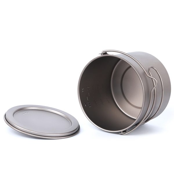 Titanium Camping Hanging Cookware Pot