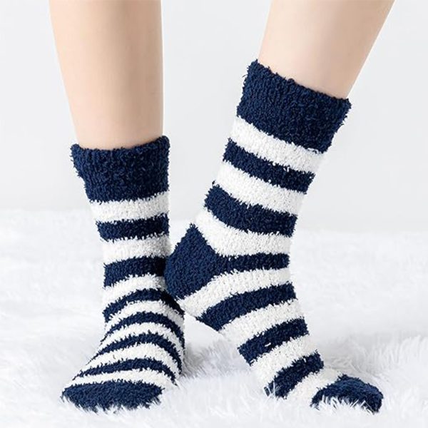 Super Soft Fuzzy Winter Colorful Home Slipper Socks