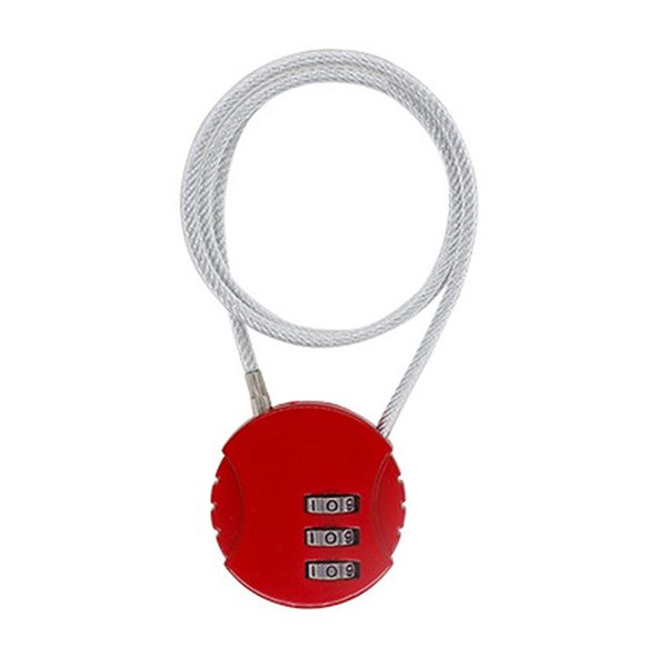 Zinc alloy anti-rust lock rope combination padlock