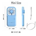 Portable Mini Battery Operated Phone Holder Handheld Fan