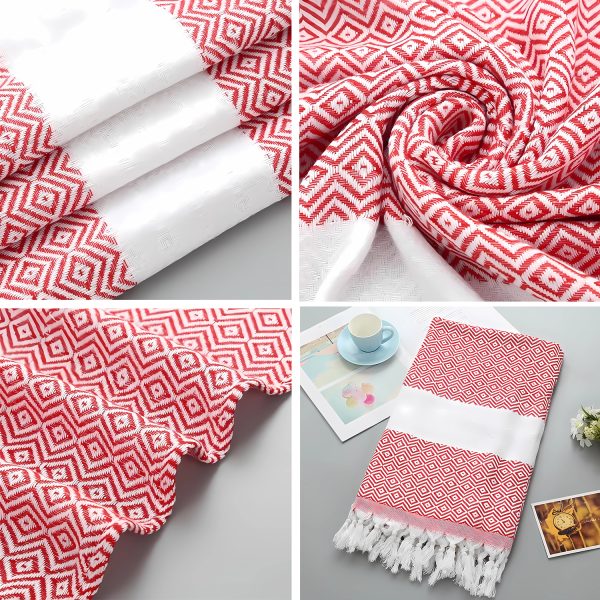 Travel Turkish Cotton Beach Towel Oversized Bath Blanket