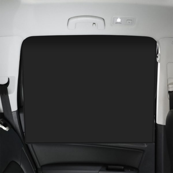 Heat-insulated opaque magnetic car sunshade