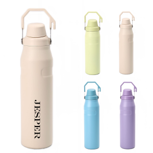 24Oz Stainless Steel Leak-Proof Lid Sports Water Bottle