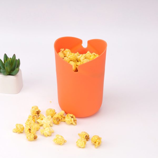 Silicone high-temperature resistant foldable popcorn bucket