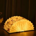 Book Lamp Creative Folding Fan-Shaped Home Night Light