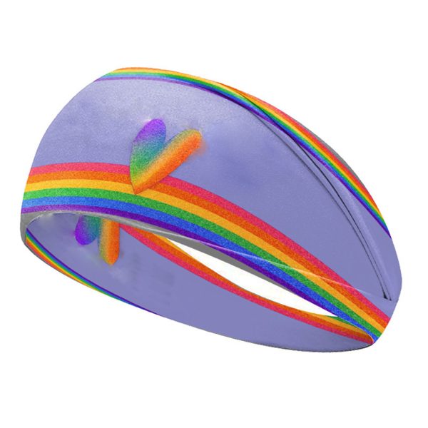 Rainbow Wide Headband Turban